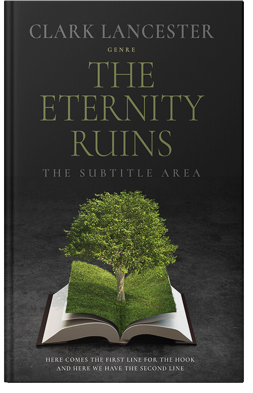 Front view of Premade Environment & Ecology Book Cover - Log Cabin