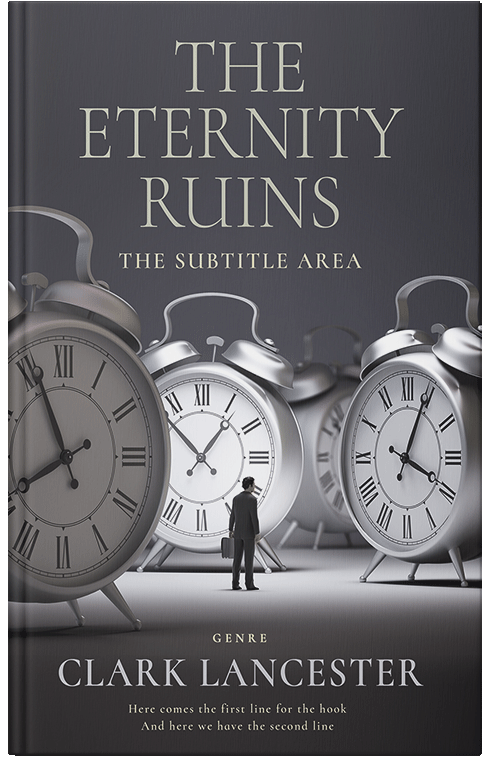 Front view of Premade Self-Improvement & Self-Help Book Cover - Ship Gray