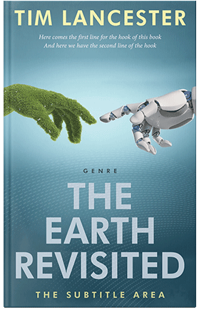 Pre Made Book Cover Smalt Blue