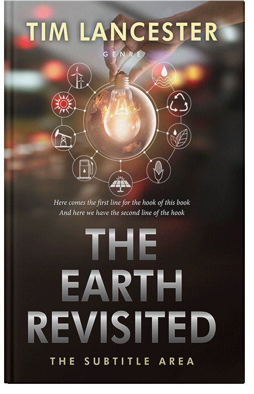 Front view of Premade Science & Nature Book Cover - Oil