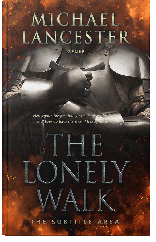 Front view of Premade Fantasy Book Cover - Night Rider