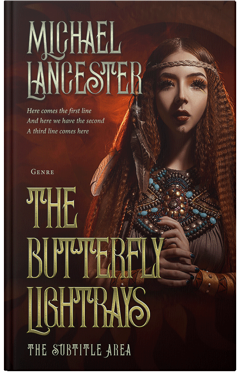 Front view of Premade Fantasy Book Cover - Wood Bark