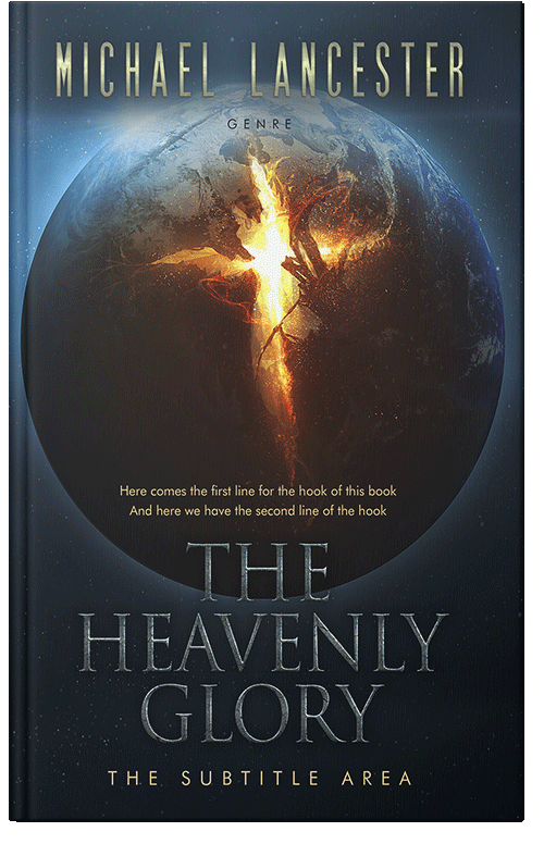 Front view of Premade Apocalyptica Book Cover - Shark