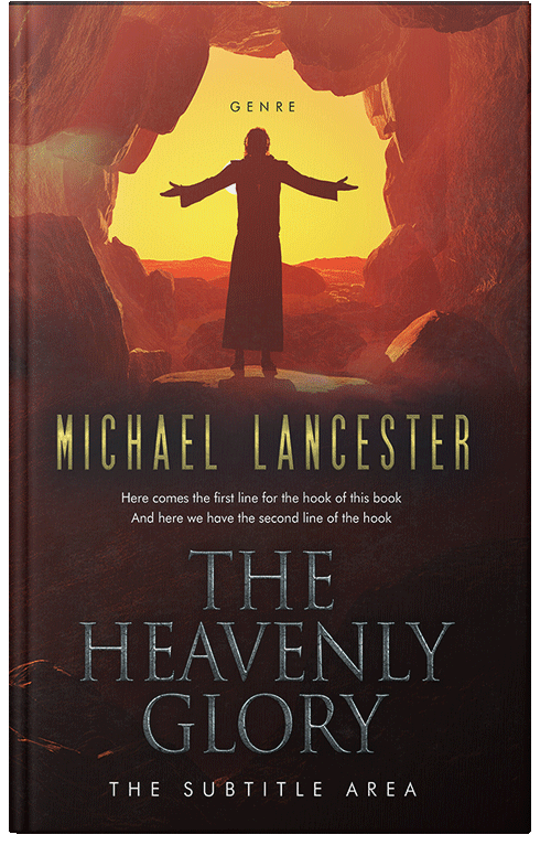 Front view of Premade Religion & Spirituality Book Cover - Raw Sienna