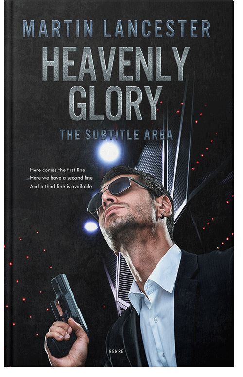 Front view of Premade Mystery & Thriller & Suspense Book Cover - Pale Slate