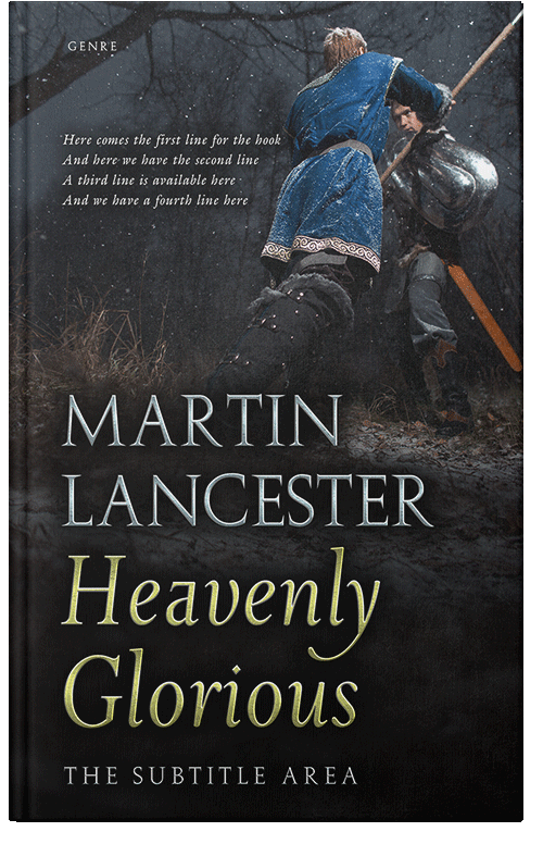 Front view of Premade Historical Book Cover - Shark