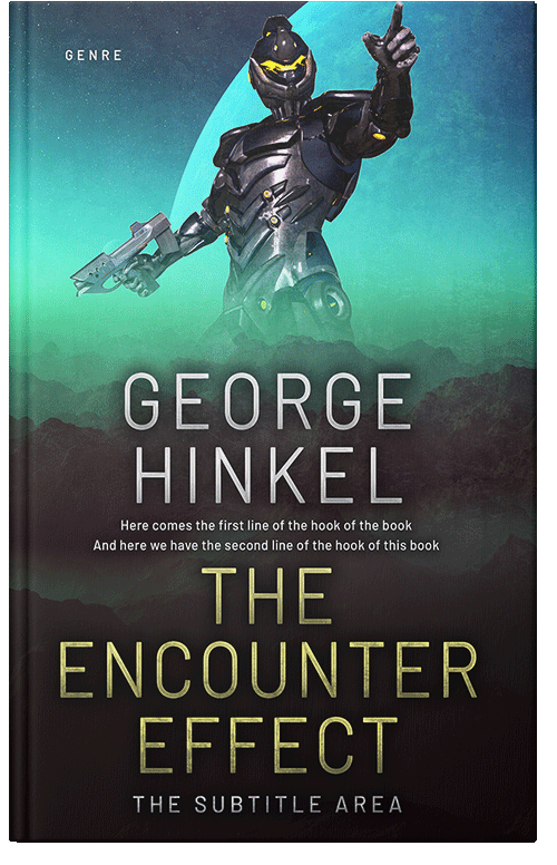 Front view of Premade Science Fiction Book Cover - Shark