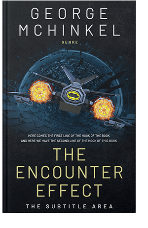 Pre Made Book Cover Ebony