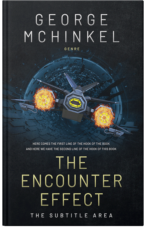 Front view of Premade Science Fiction Book Cover - Ebony