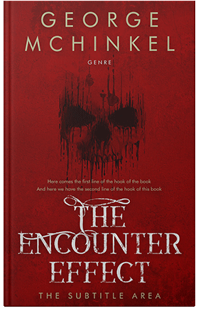 Pre Made Book Cover Dark Burgundy