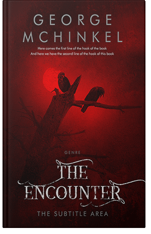 Premade Book Cover Burnt Maroon