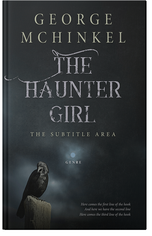 Front view of Premade Horror Book Cover - Shark