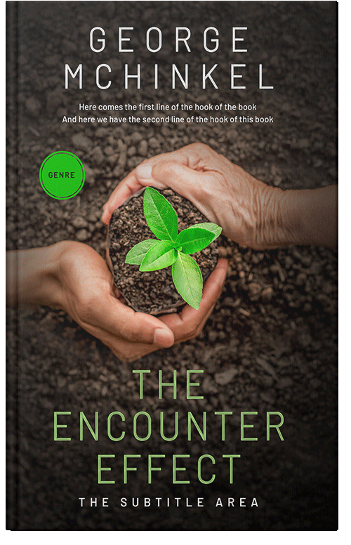 Front view of Premade Environment & Ecology Book Cover - Oil