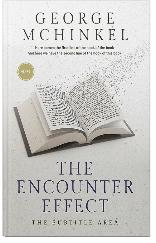 Front view of Premade Abstract Book Cover - Westar