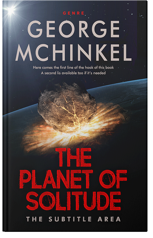 Front view of Premade Apocalyptica Book Cover - Chestnut Rose