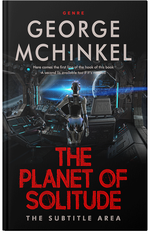 Front view of Premade Science Fiction Book Cover - Chestnut Rose