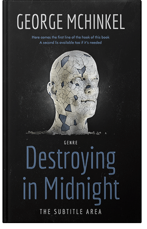 Premade Book Cover Gray Nickel