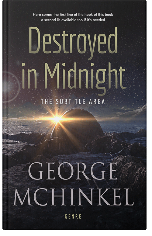 Front view of Premade Apocalyptica Book Cover - Baltic Sea