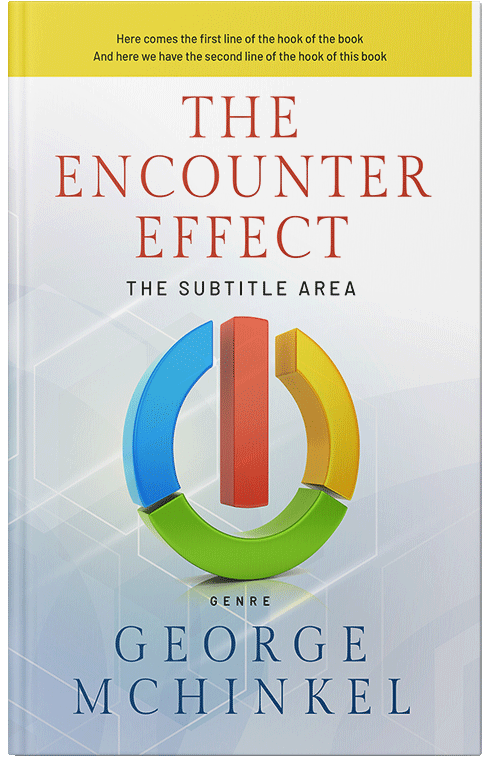 Front view of Premade Business Book Cover - Geyser