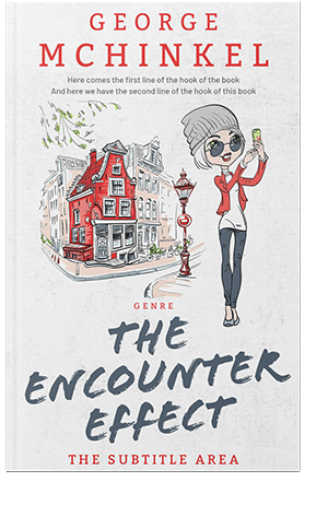 Pre Made Book Cover Hint of Red