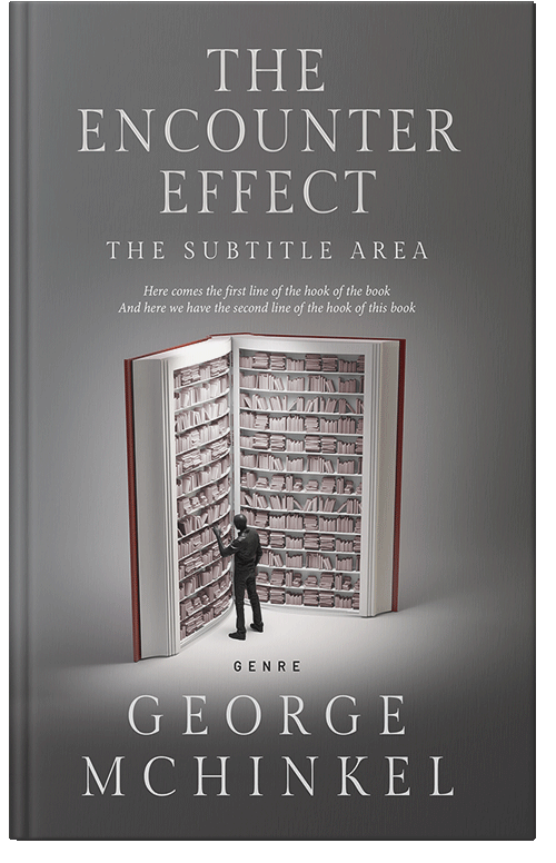 Front view of Premade Education Book Cover - Dove Gray