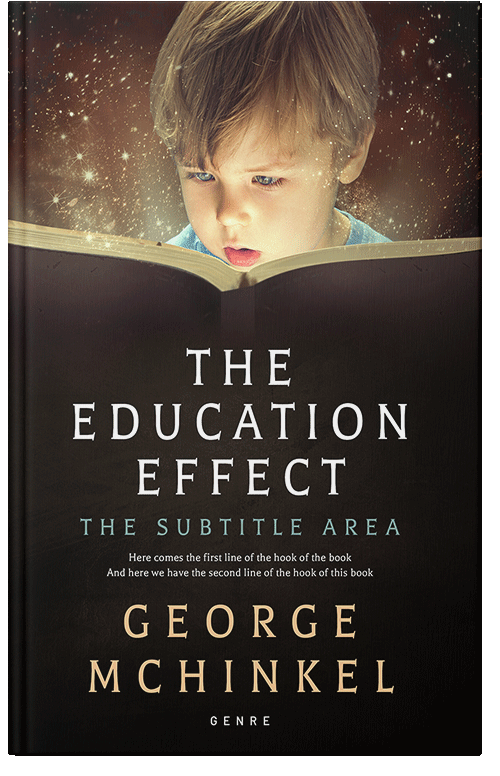 Front view of Premade Education Book Cover - Night Rider