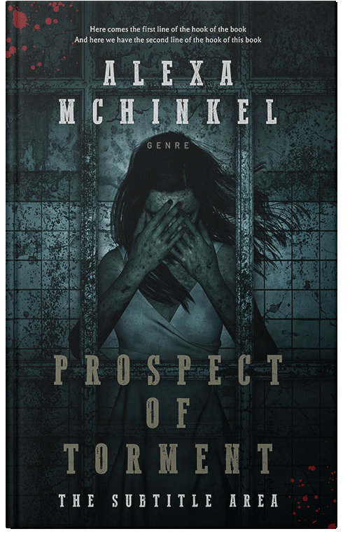 Front view of Premade Horror Book Cover - Aztec