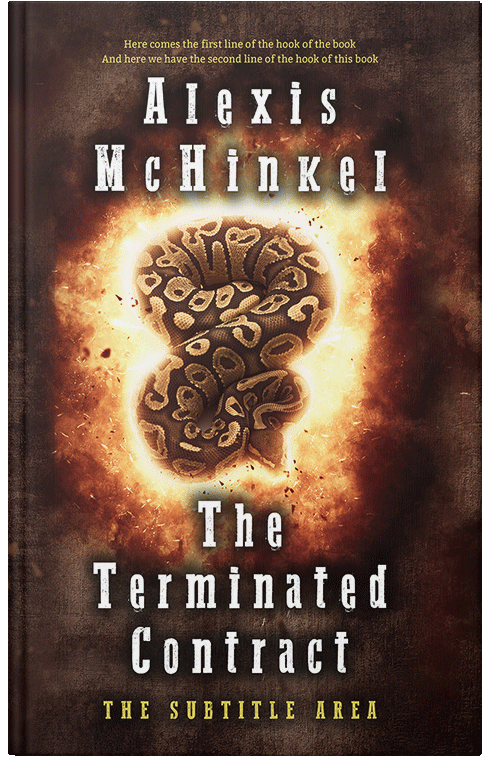 Front view of Premade Action & Adventure Book Cover - Cedar