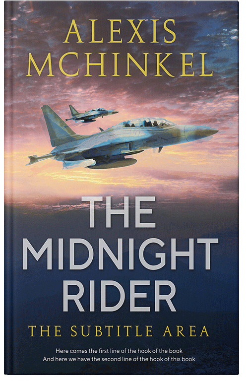 Front view of Premade Action & Adventure Book Cover - Ebony Clay