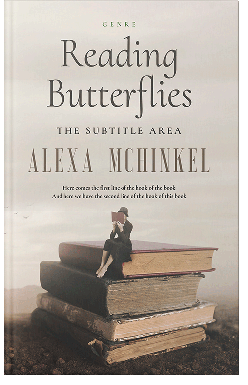 Front view of Premade Literary Fiction Book Cover - Pearl Bush