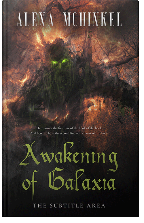 Front view of Premade Fantasy Book Cover - Zeus