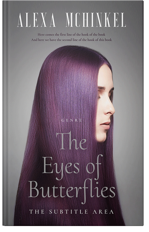 Front view of Premade Romance Book Cover - Old Lavender