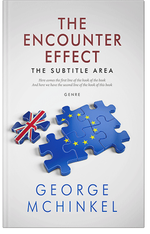 Premade Book Cover Cerulean Blue