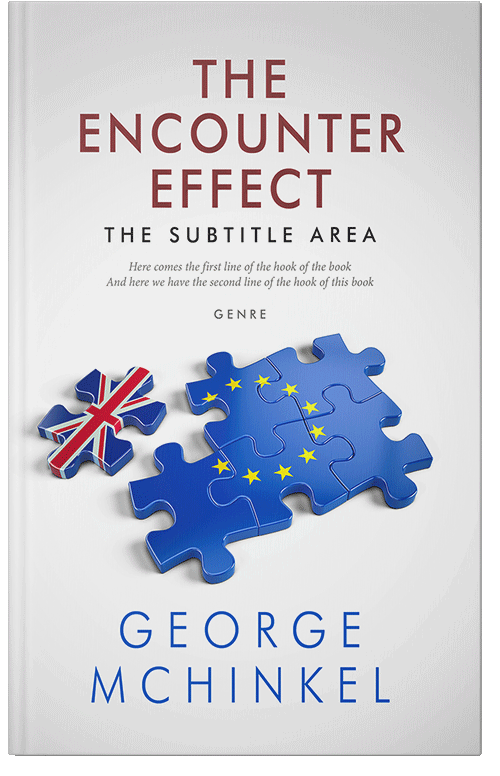 Front view of Premade Politics & Law & Society Book Cover - Cerulean Blue