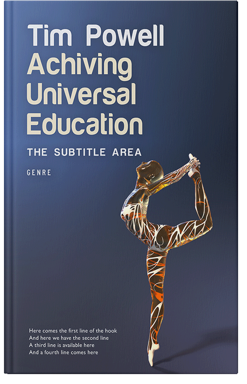 Front view of Premade Health & Mind & Body Book Cover - Pickled Bluewood