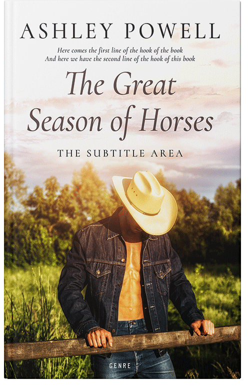 Front view of Premade Romance Book Cover - Merino