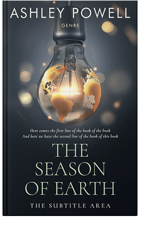 Pre Made Book Cover Ebony Clay