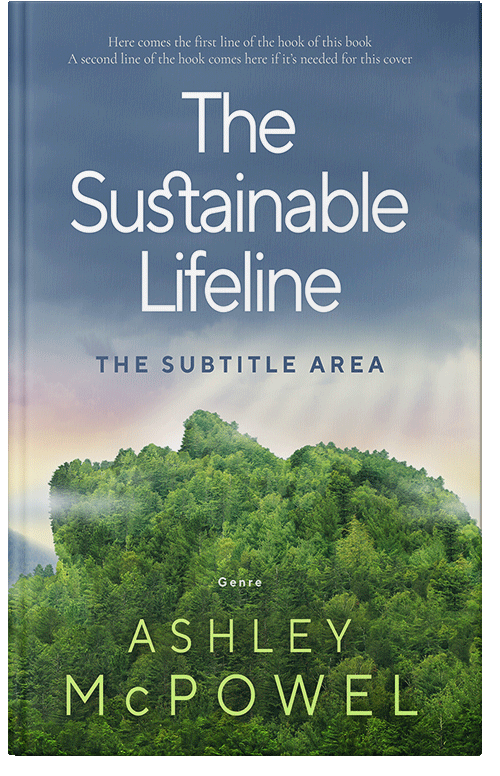 Front view of Premade Business Book Cover - Smalt Blue