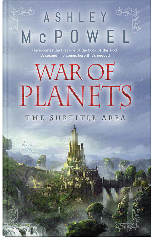 Front view of Premade Fantasy Book Cover - Heather