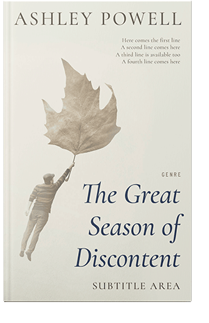 Pre Made Book Cover Spring Wood