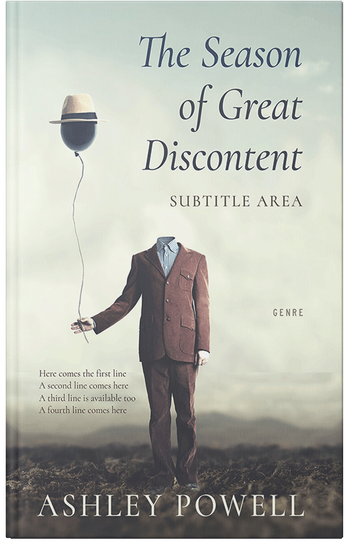 Front view of Premade Fantasy Book Cover - Gravel