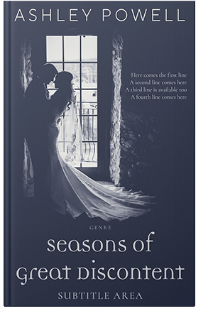 Pre Made Book Cover Pickled Bluewood