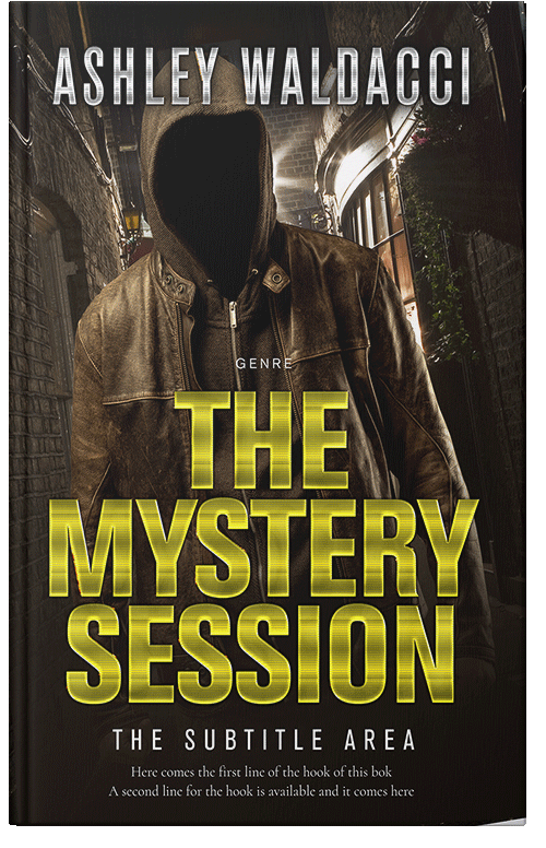 Front view of Premade Action & Adventure Book Cover - Turmeric