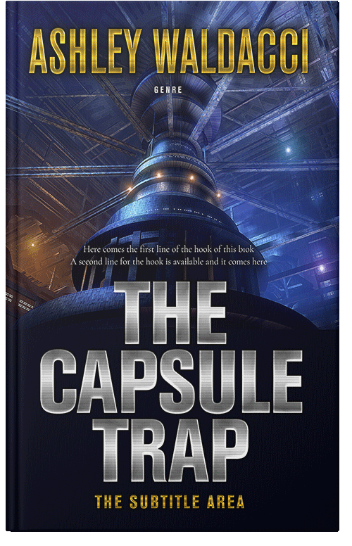 Front view of Premade Science Fiction Book Cover - Indian Khaki