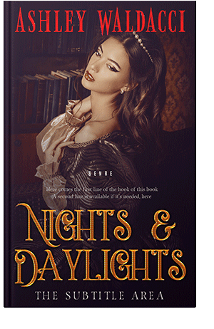 Pre Made Book Cover Aubergine