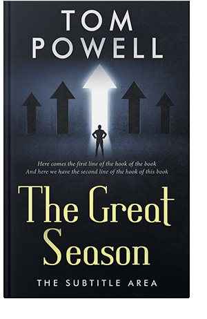 Pre Made Book Cover Black