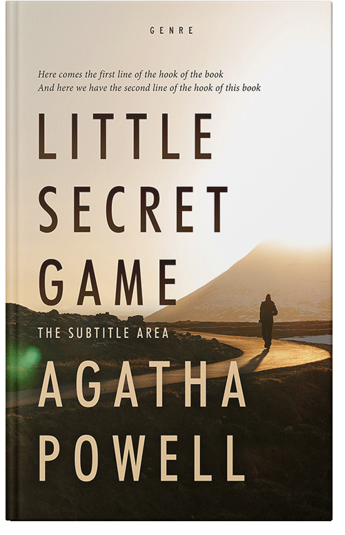 Front view of Premade Mystery & Thriller & Suspense Book Cover - Stark White