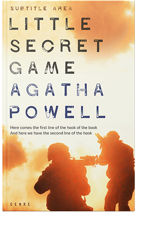 Pre Made Book Cover Citrine White