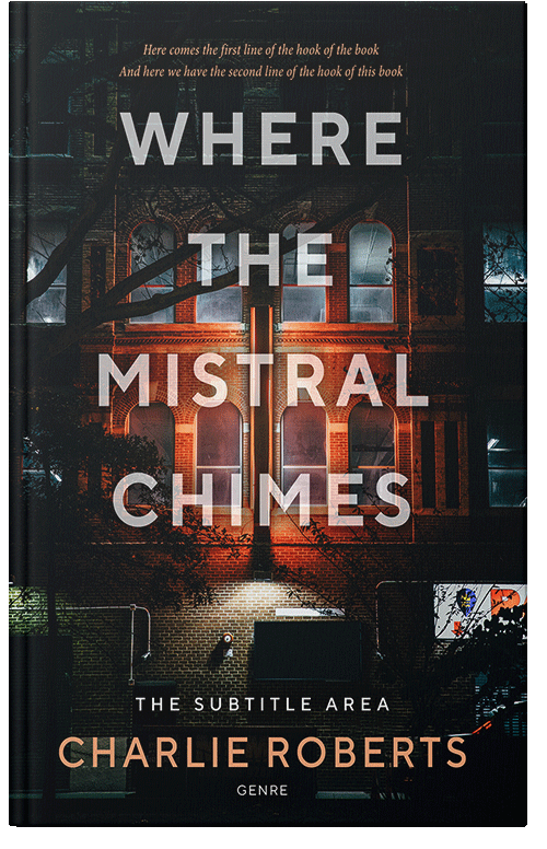 Front view of Premade Mystery & Thriller & Suspense Book Cover - Oriental Pink