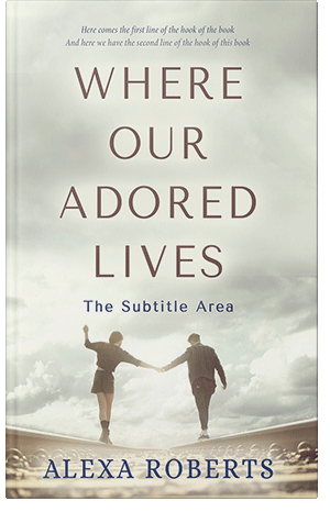 Premade Book Cover Green White